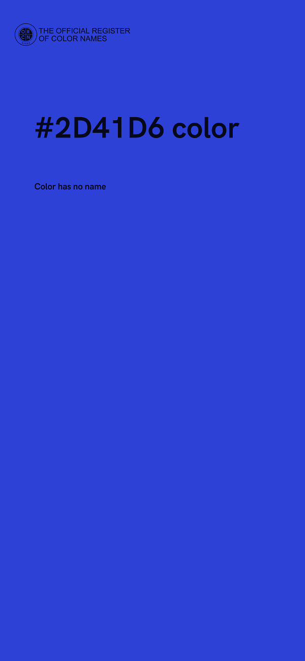 #2D41D6 color image