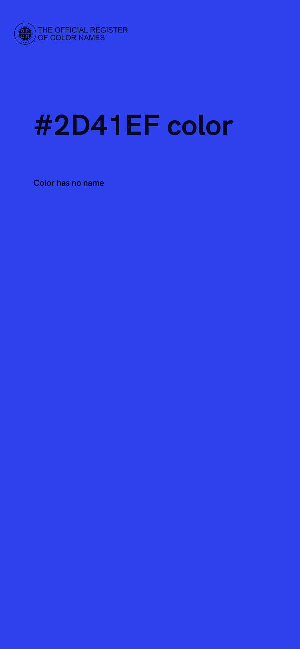 #2D41EF color image
