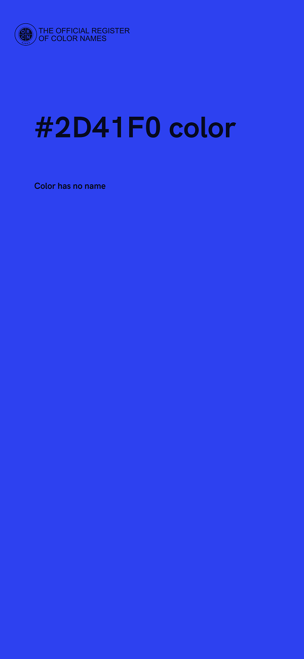 #2D41F0 color image