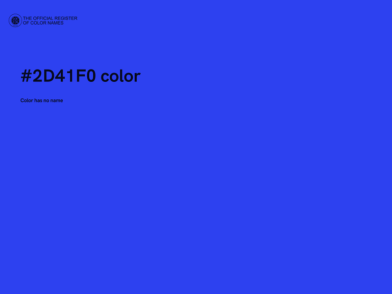 #2D41F0 color image