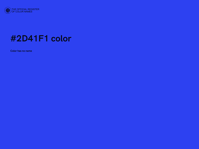 #2D41F1 color image