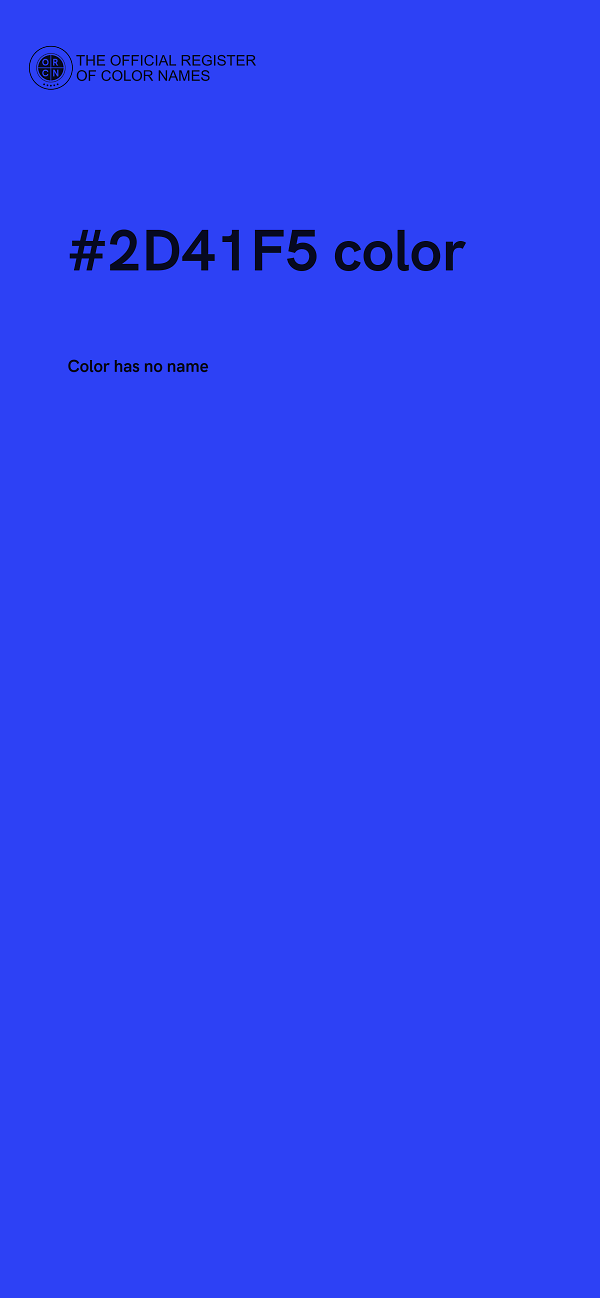 #2D41F5 color image