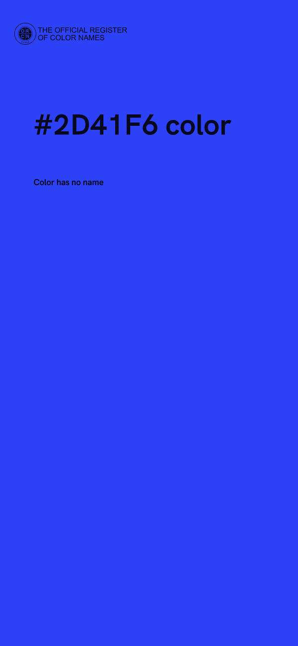 #2D41F6 color image