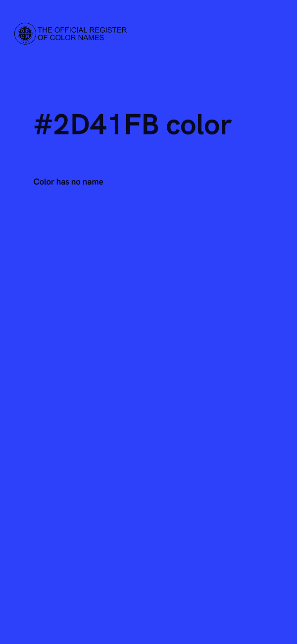 #2D41FB color image