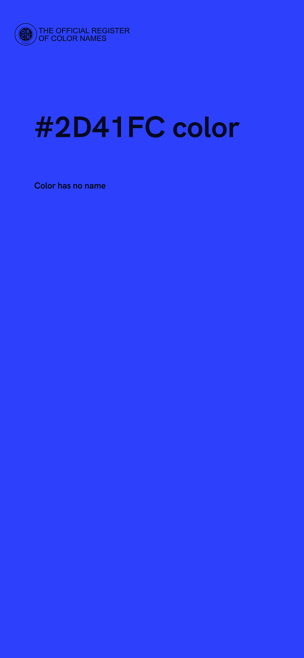#2D41FC color image