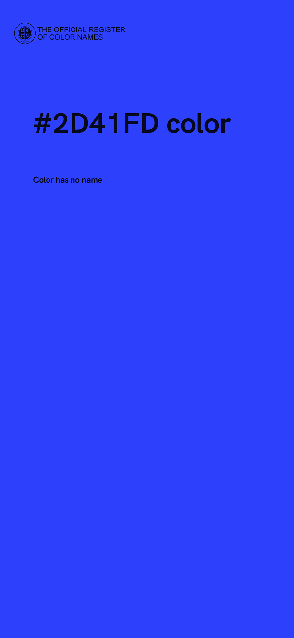 #2D41FD color image