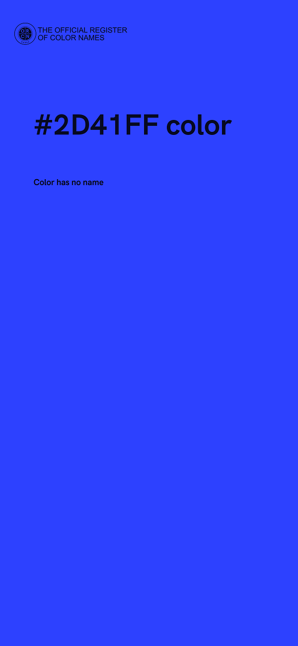 #2D41FF color image