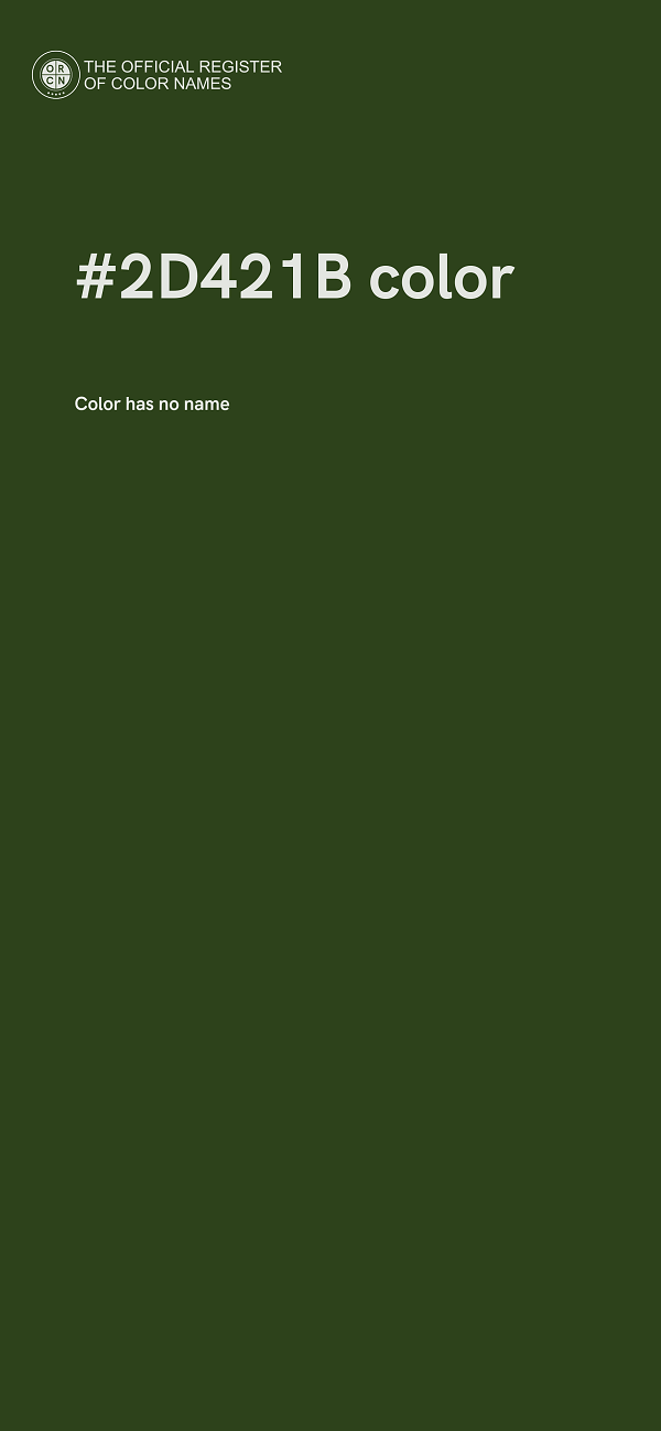 #2D421B color image
