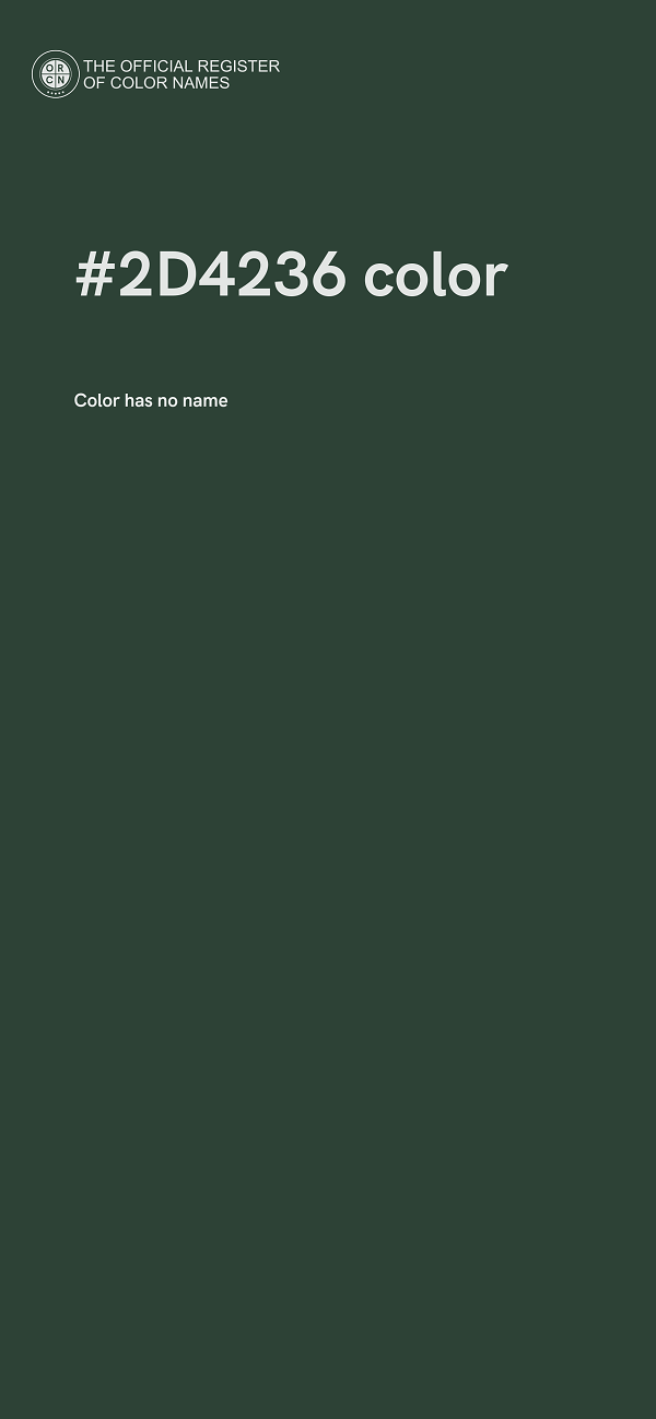 #2D4236 color image