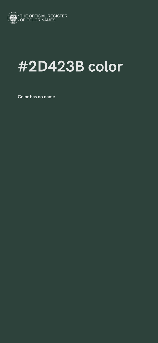 #2D423B color image
