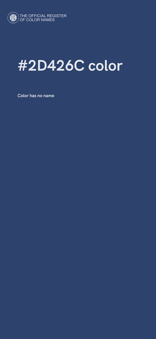 #2D426C color image