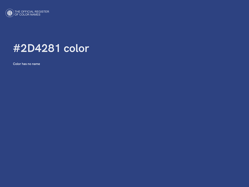 #2D4281 color image