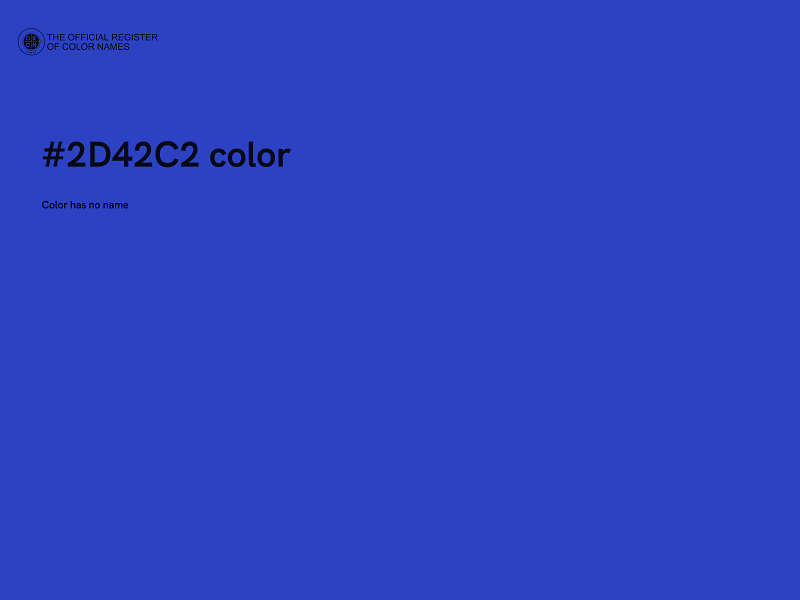 #2D42C2 color image