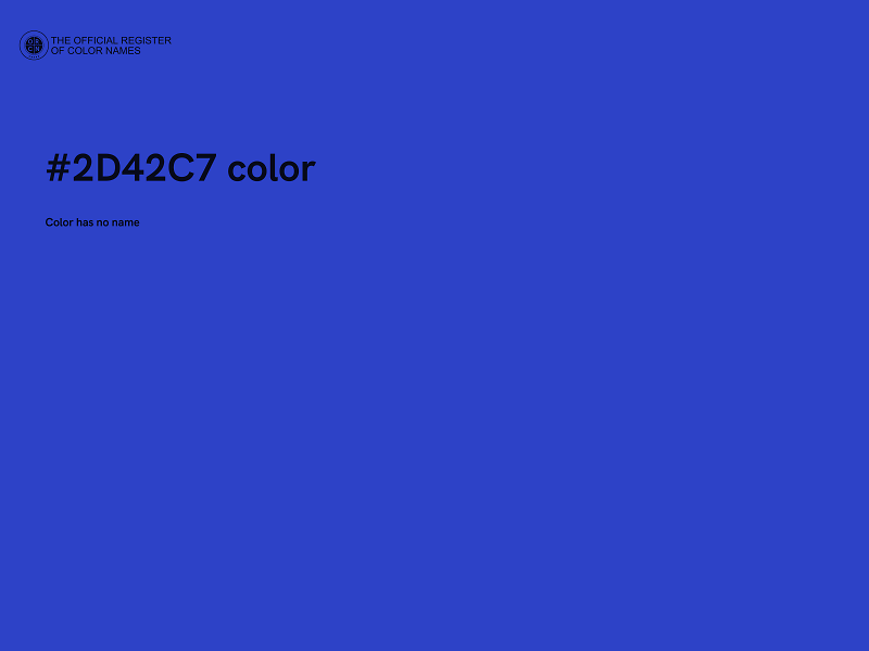 #2D42C7 color image