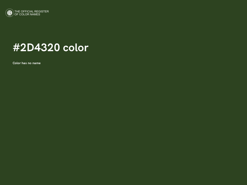 #2D4320 color image