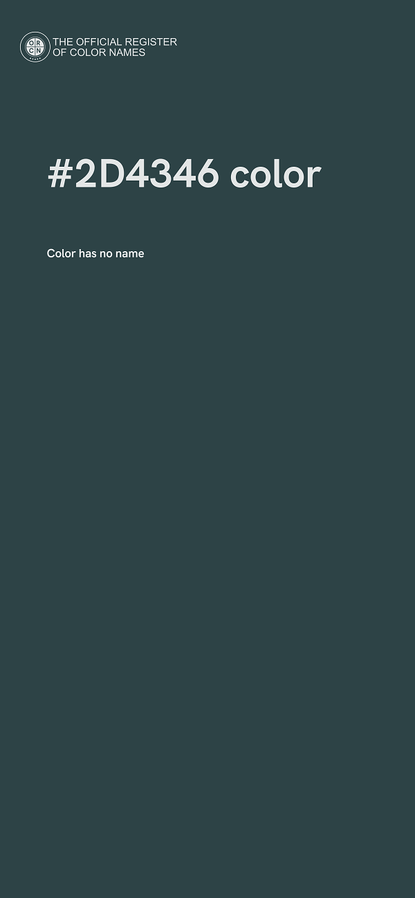 #2D4346 color image