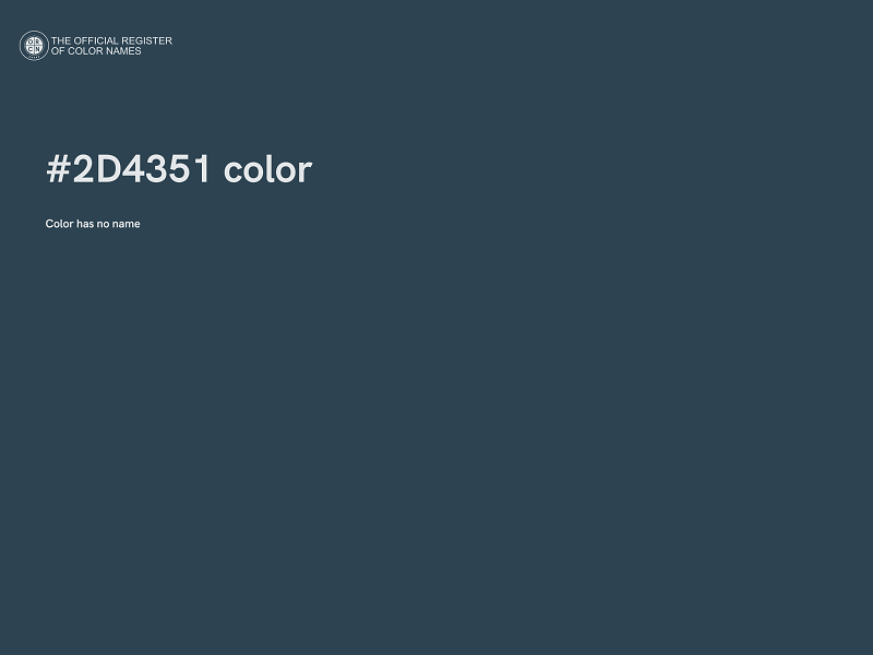 #2D4351 color image