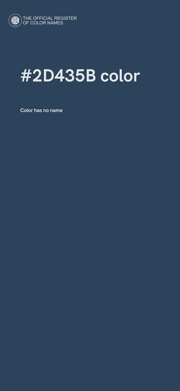 #2D435B color image
