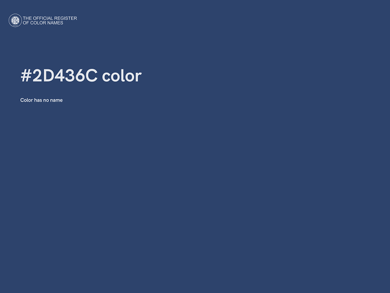 #2D436C color image