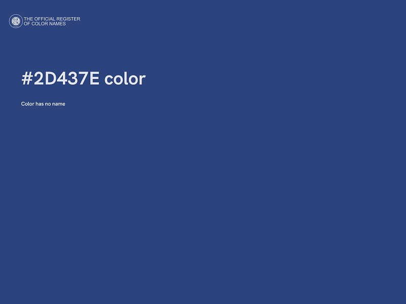 #2D437E color image