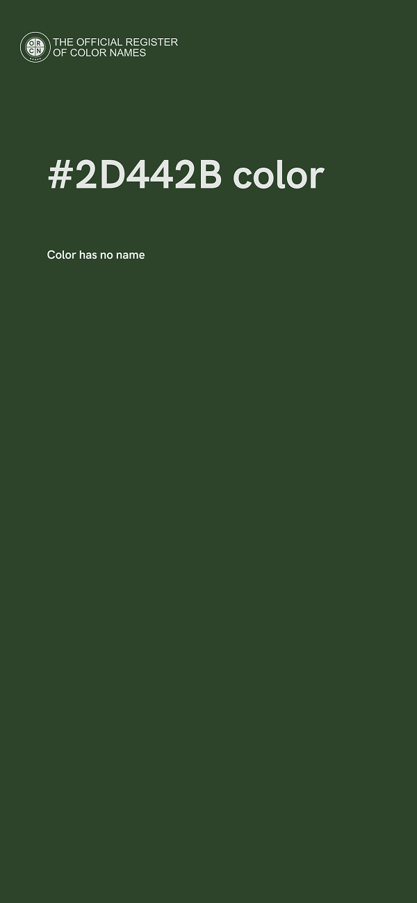 #2D442B color image