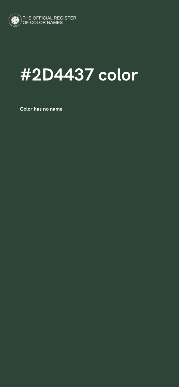 #2D4437 color image