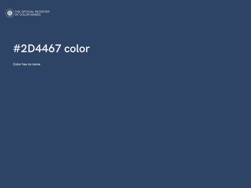 #2D4467 color image