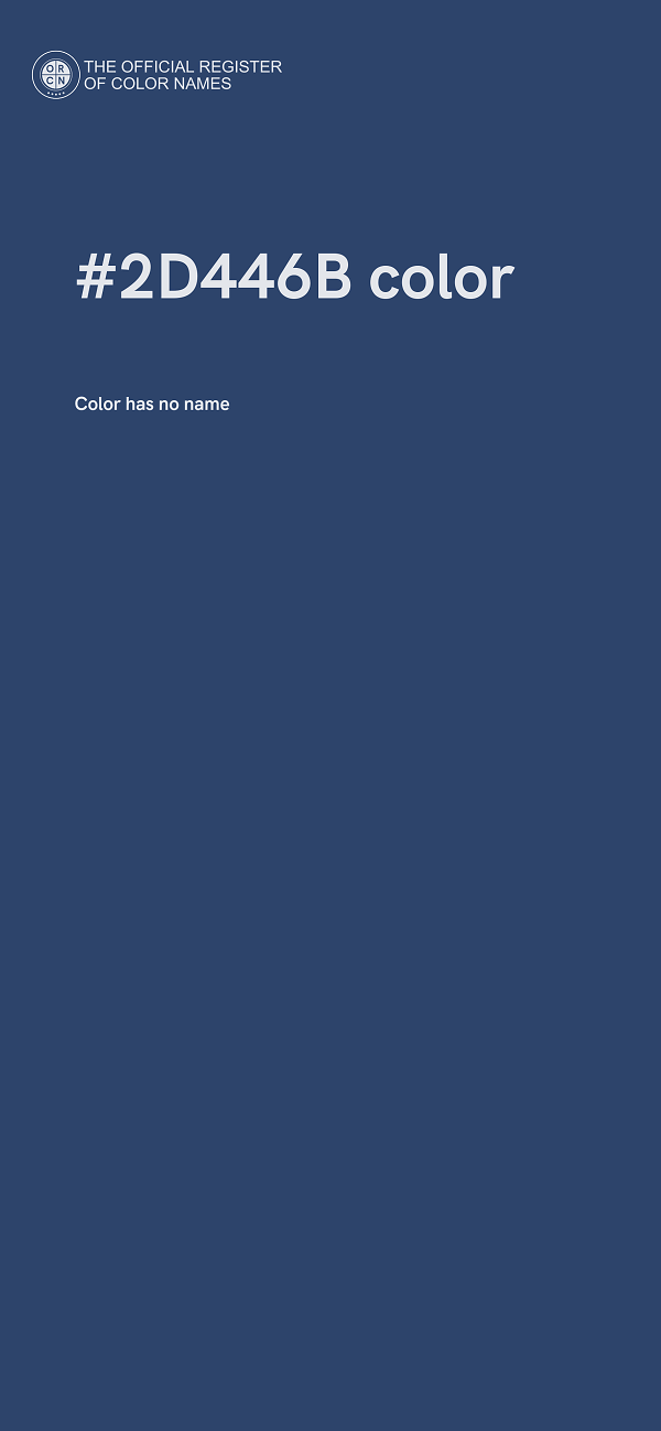 #2D446B color image