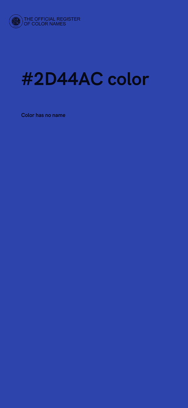 #2D44AC color image