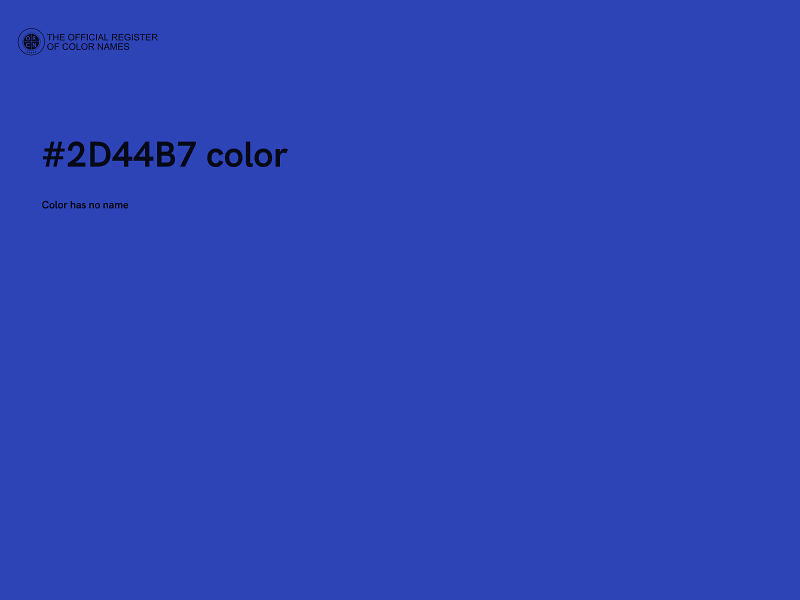 #2D44B7 color image