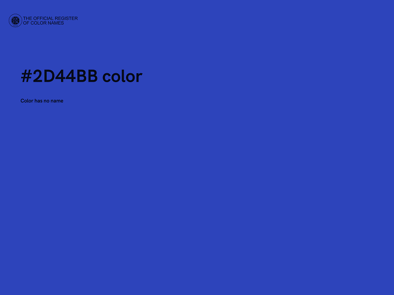 #2D44BB color image