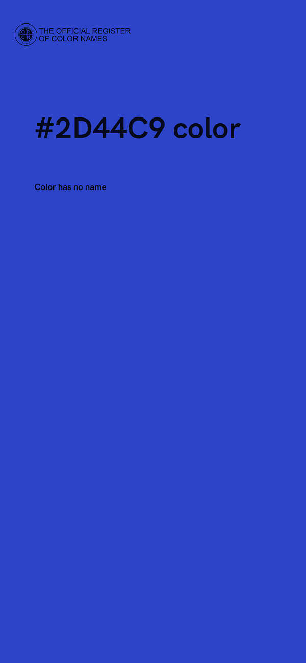 #2D44C9 color image