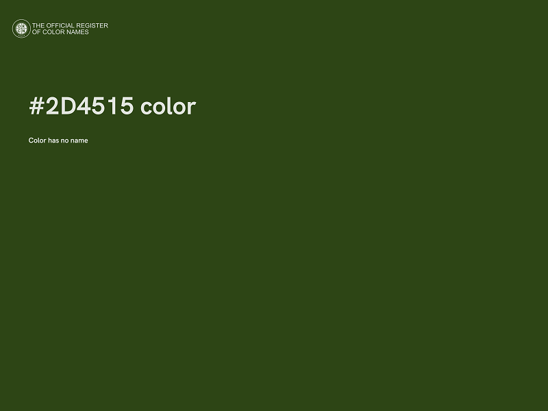 #2D4515 color image