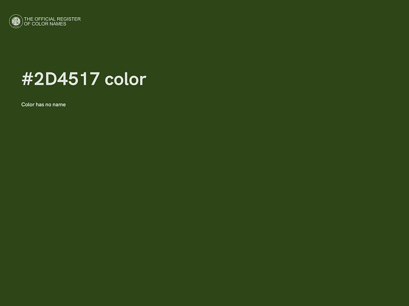 #2D4517 color image