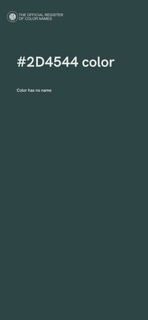 #2D4544 color image