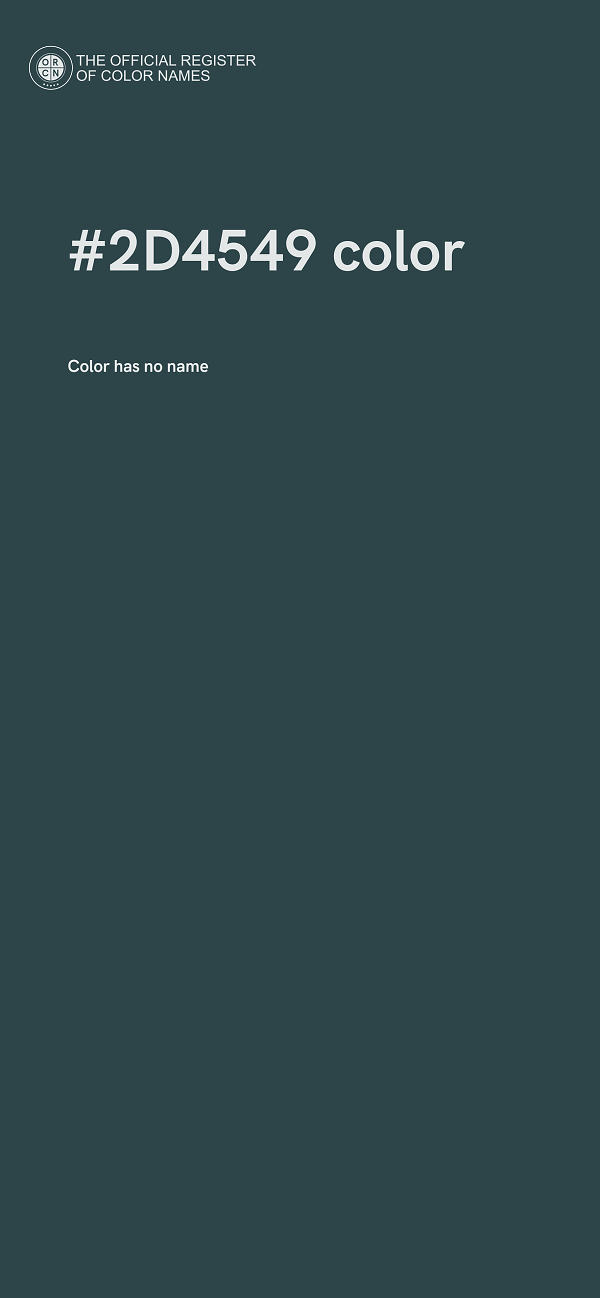 #2D4549 color image
