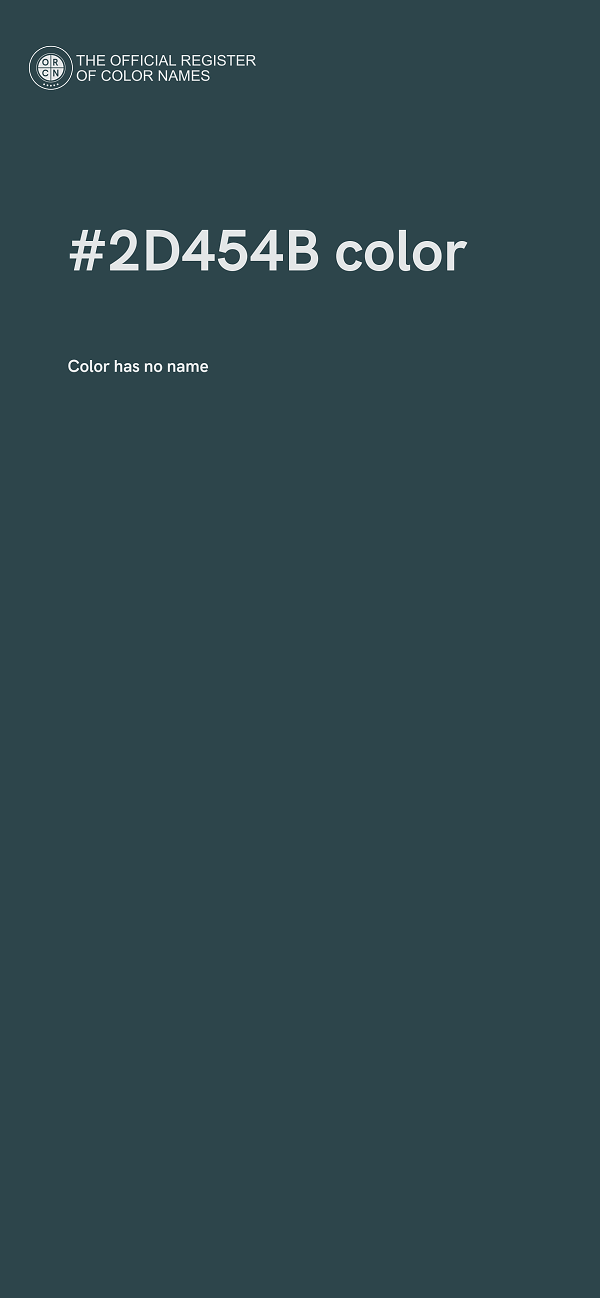 #2D454B color image