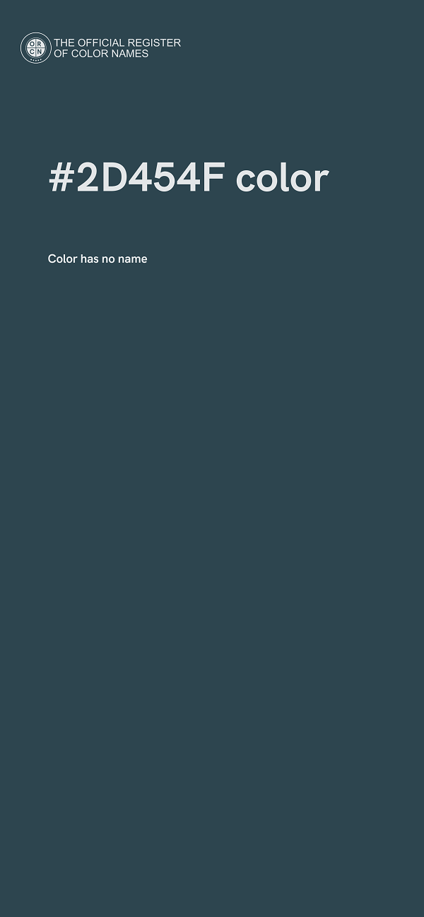#2D454F color image