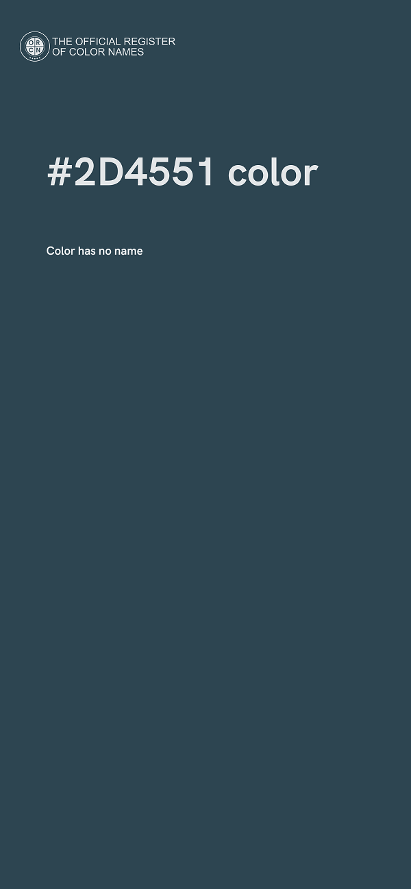 #2D4551 color image