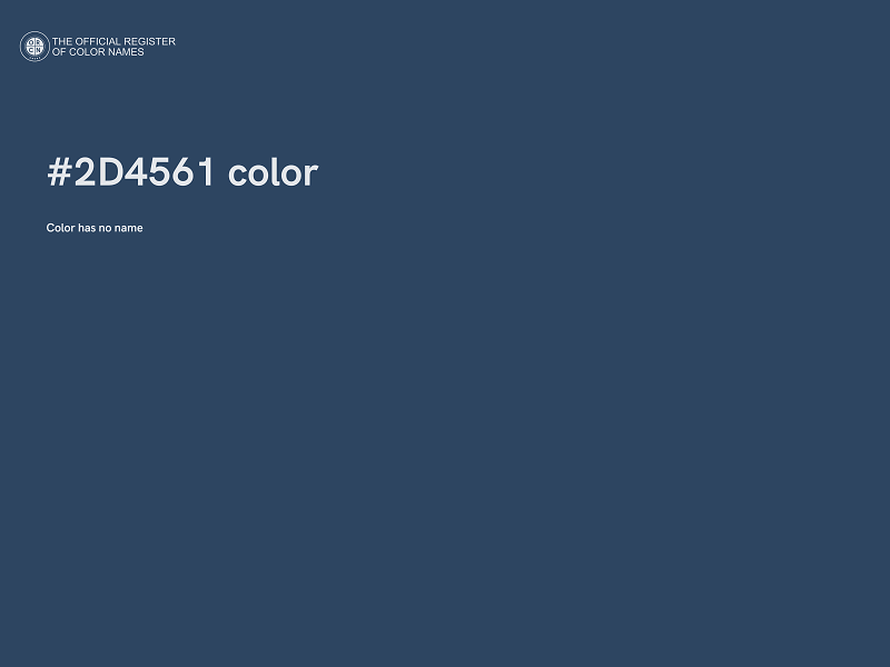 #2D4561 color image