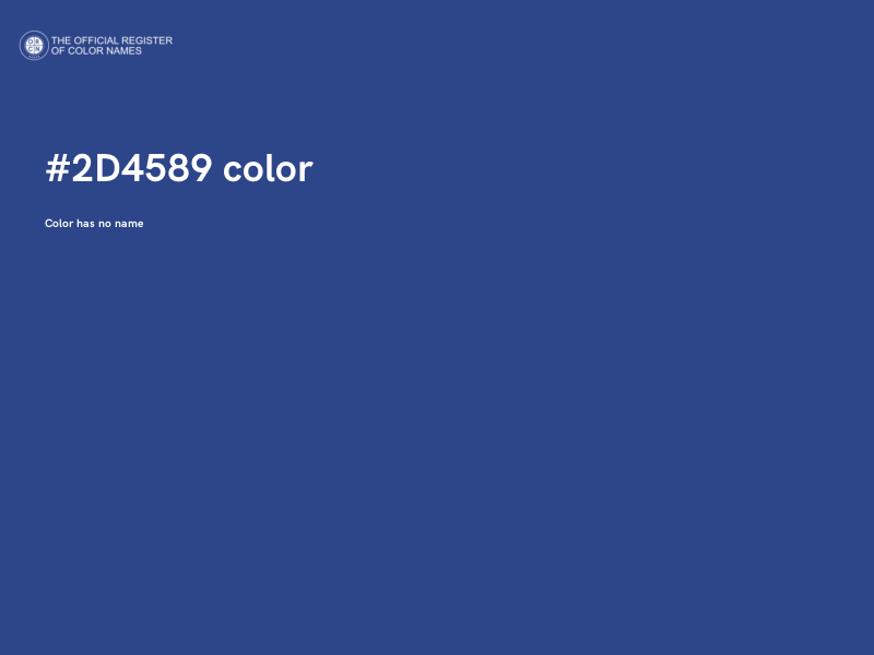 #2D4589 color image