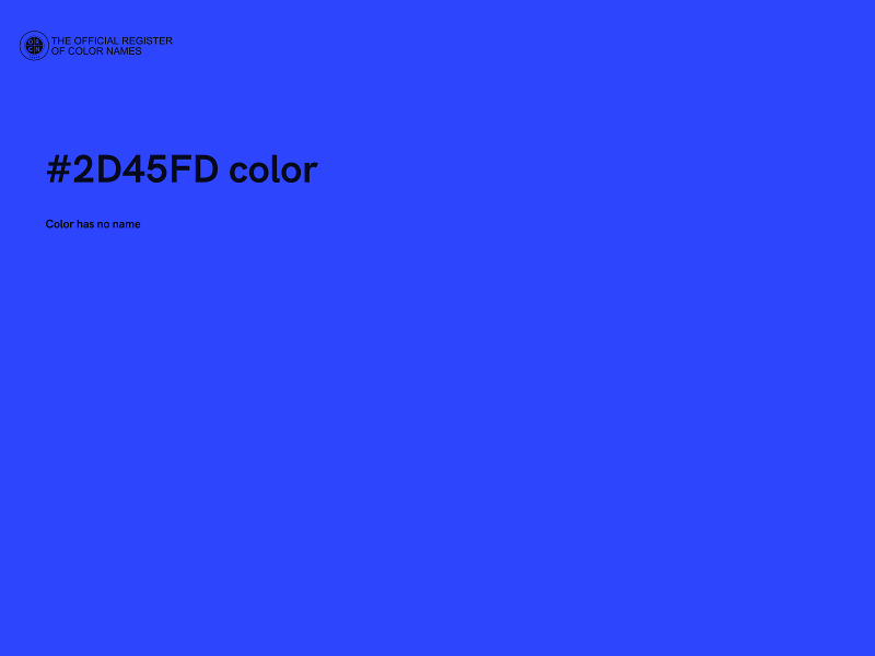 #2D45FD color image