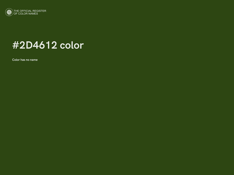 #2D4612 color image