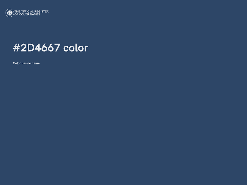 #2D4667 color image