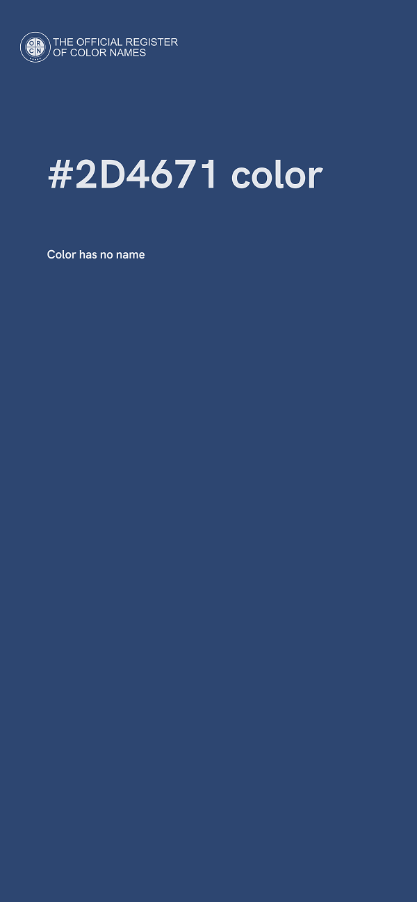 #2D4671 color image