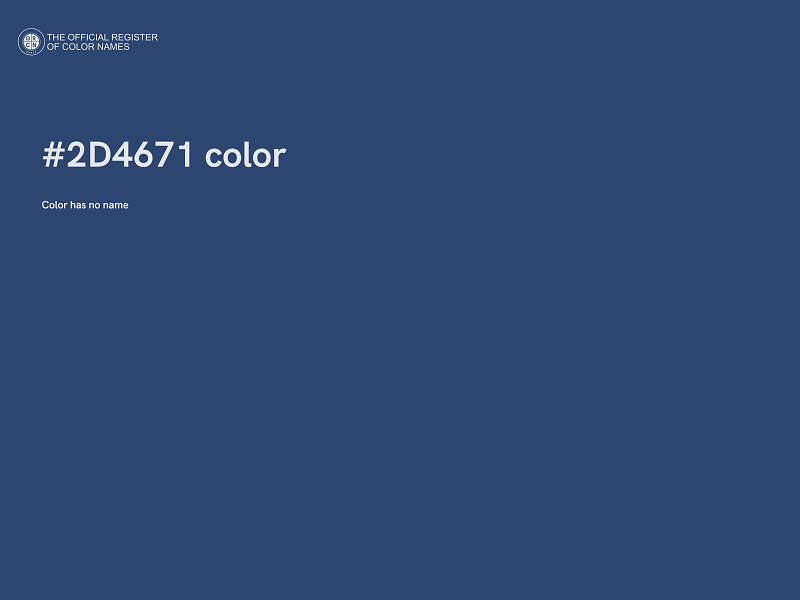 #2D4671 color image