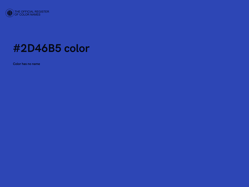 #2D46B5 color image