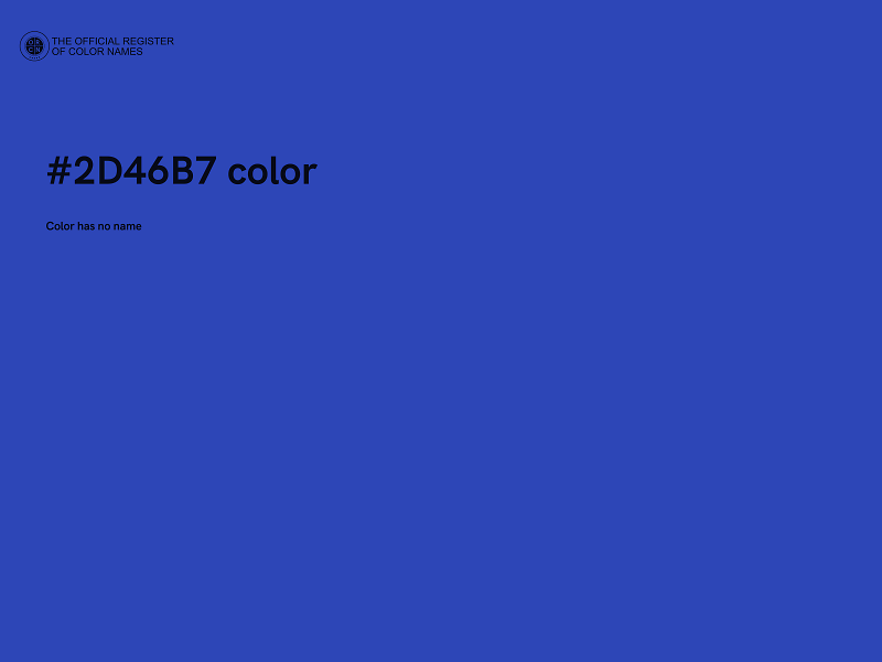 #2D46B7 color image