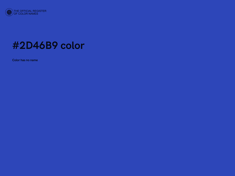 #2D46B9 color image