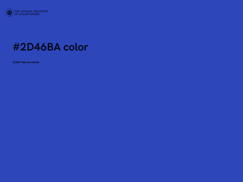 #2D46BA color image